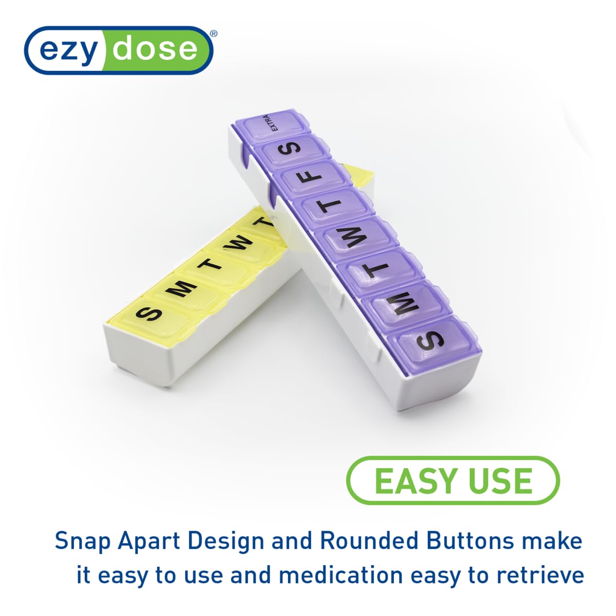Formato portátil de EZY DOSE para llevar medicación durante el día