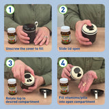 EZY DOSE almacenamiento diario ordenado, reduce olvidos
