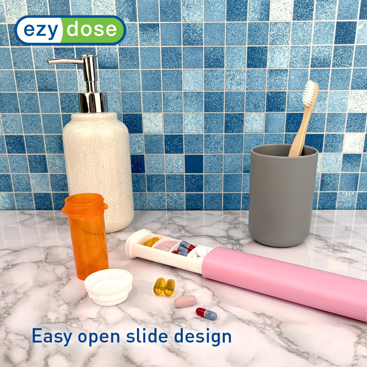 EZY DOSE diseño compacto para viajes y bolsos