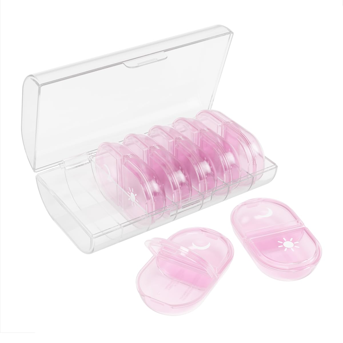 EZY DOSE: organizador semanal AM/PM para medicación y vitaminas.