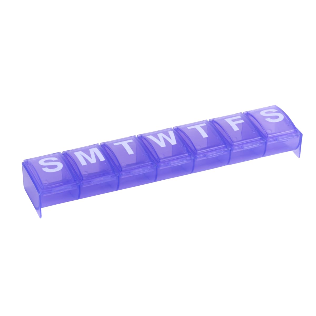 EZY DOSE pastillero semanal contorneado facilita retirar pastillas.