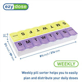Tapa transparente de EZY DOSE para ver las pastillas sin abrir
