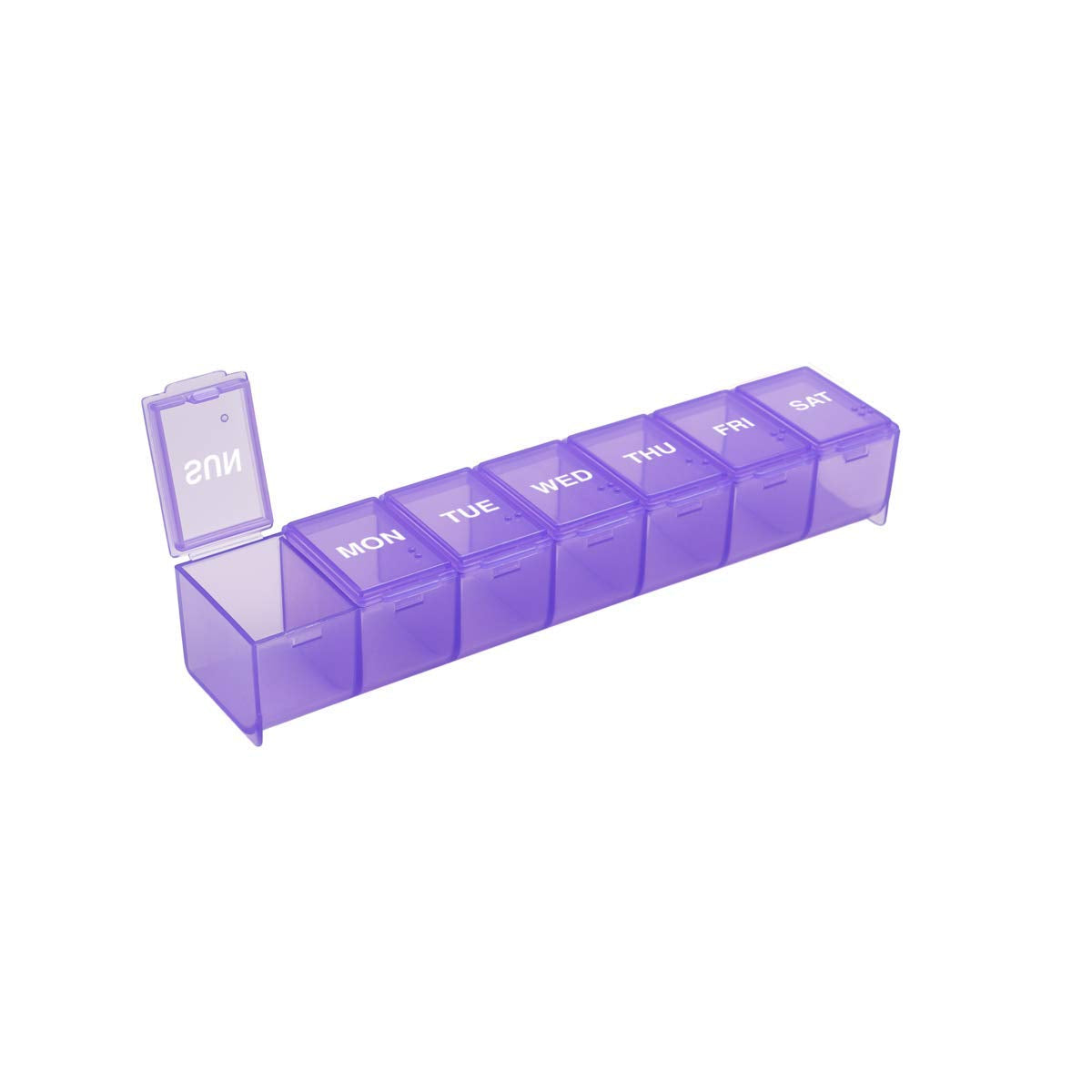 EZY DOSE Weekly frente: organizador de pastillas para la semana.