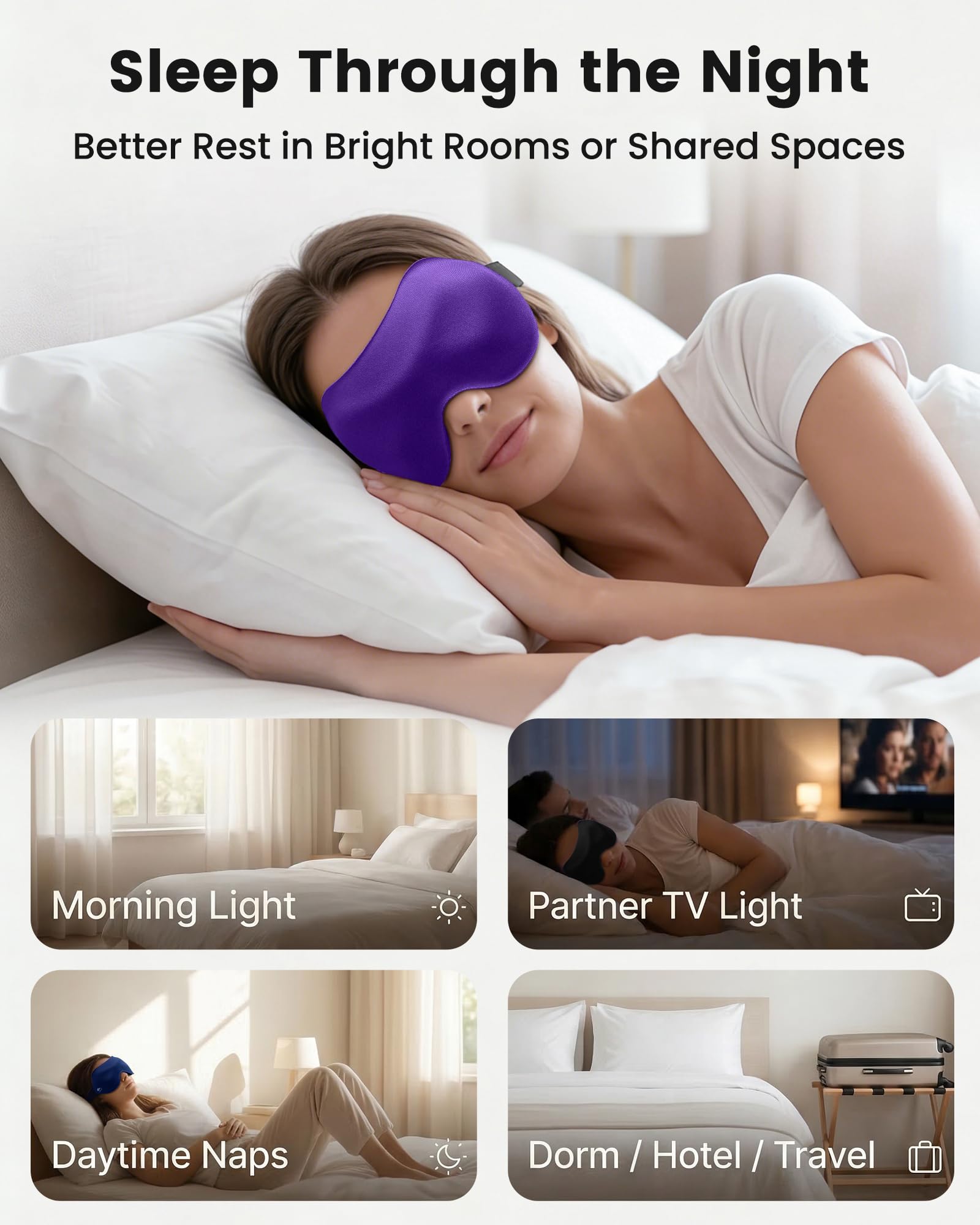FACEMOON banda ajustable compatible con la mayoría de cabezas.