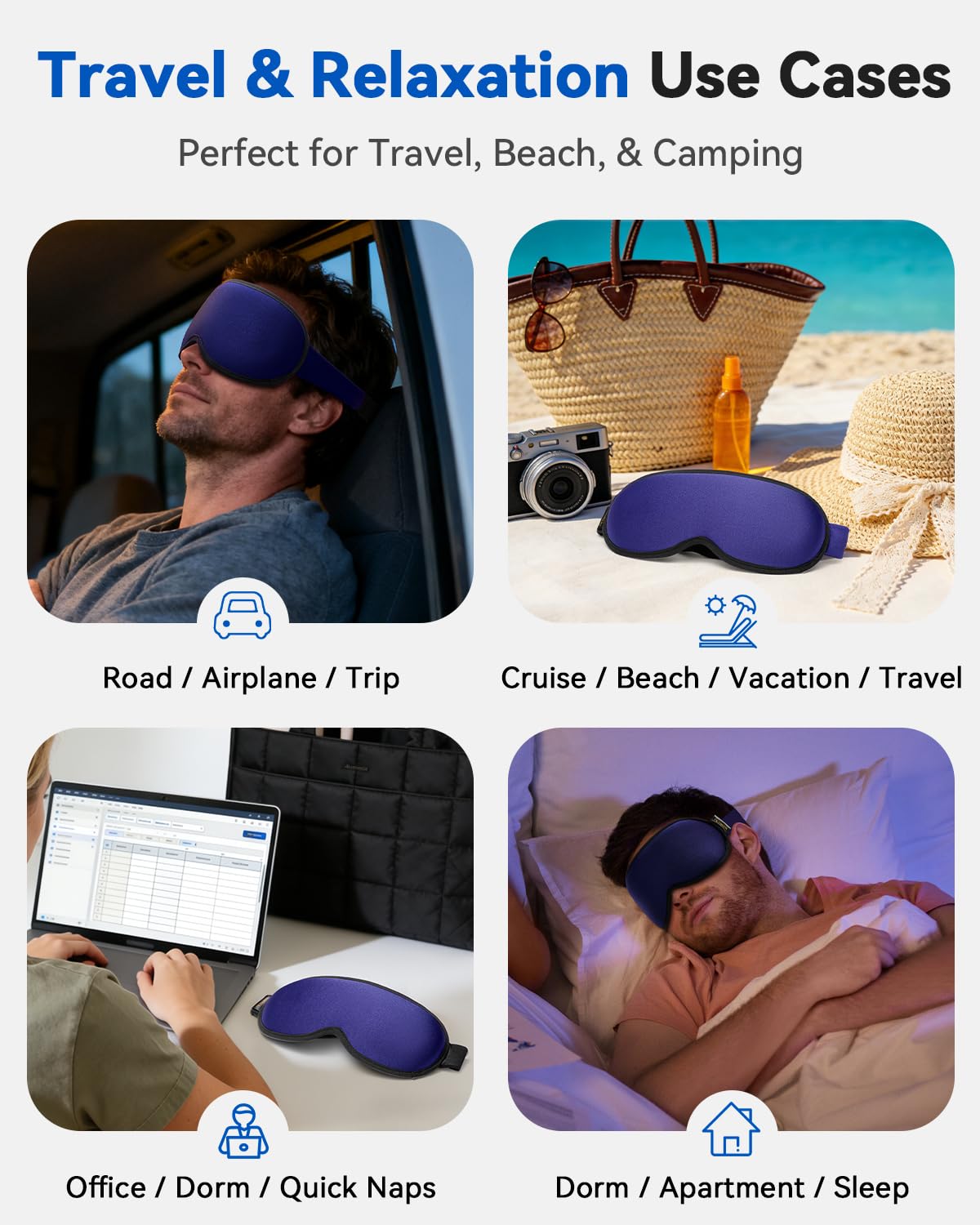 FACEMOON tejido transpirable diseño cómodo para dormir en verano