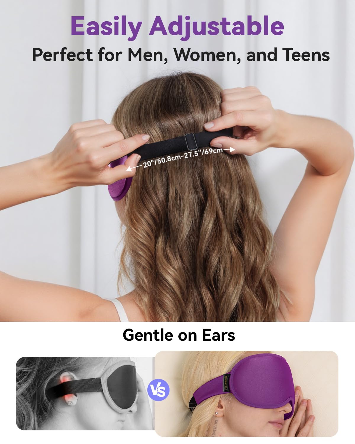 FACEMOON Mascara aislamiento de luz para siestas o viajes.
