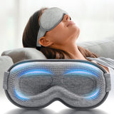 FACEMOON máscara para dormir 3D gris bloquea la luz para un sueño profundo