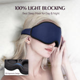 FACEMOON máscara dormir espuma memoria suave se adapta al contorno facial.