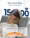 FACEMOON máscara-ojos-auto-apagado ofrece seguridad y descanso.