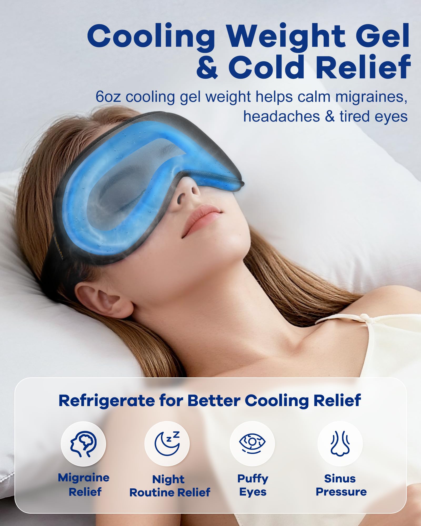 FACEMOON oscuridad total para dormir mejor en cualquier habitación.