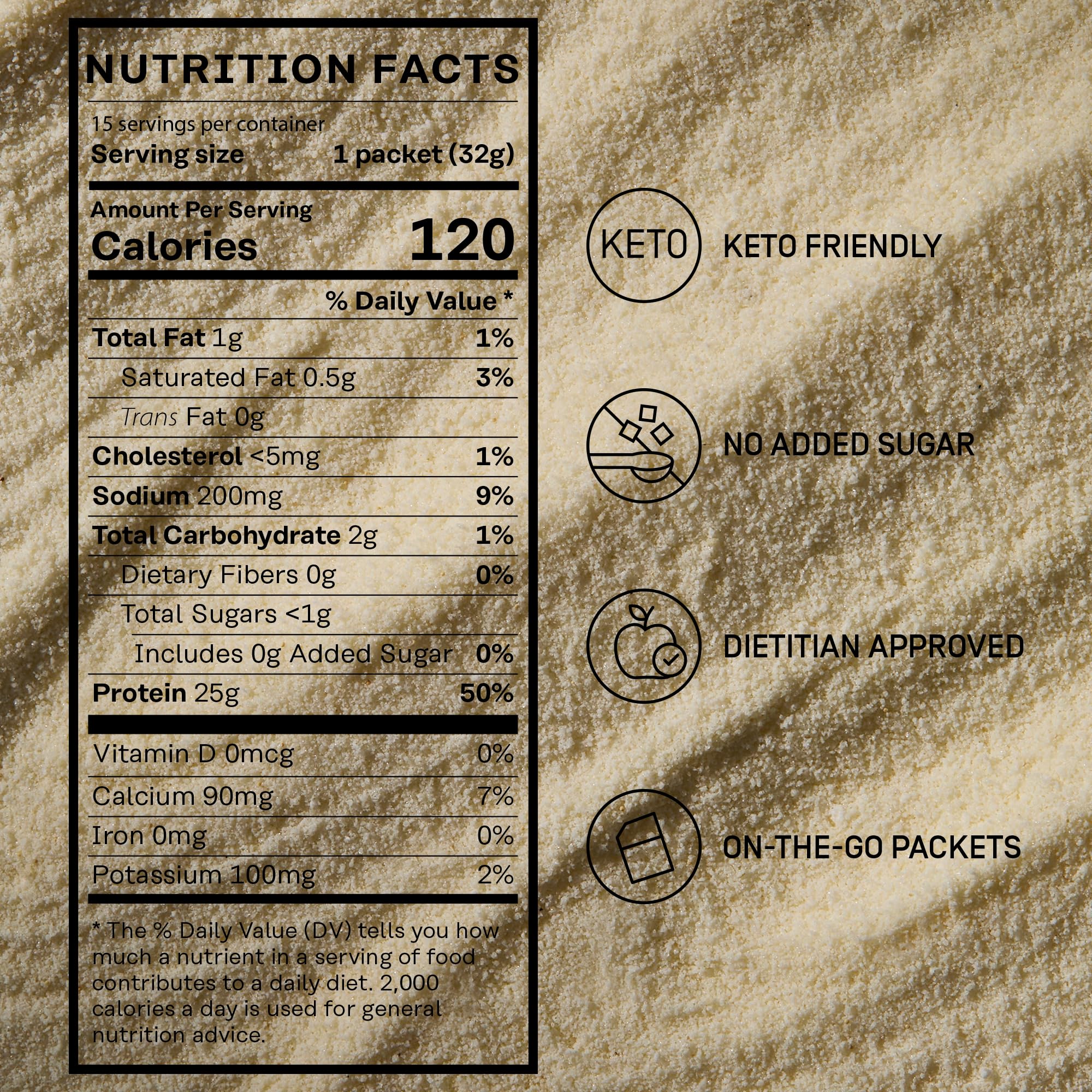 15 sobres FACTOR FORM vainilla para conveniencia en movimiento