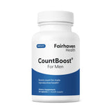 CountBoost de Fairhaven Health cápsulas en presentación para apoyar la salud reproductiva masculina