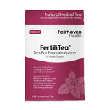 Fairhaven Health FertiliTea en empaque vacio para conservar frescura.