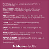 Vitex incluido en FertiliTea para apoyar la armonía hormonal.