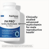 Etiqueta nutricional de FH Pro para hombres, información clara de ingredientes.