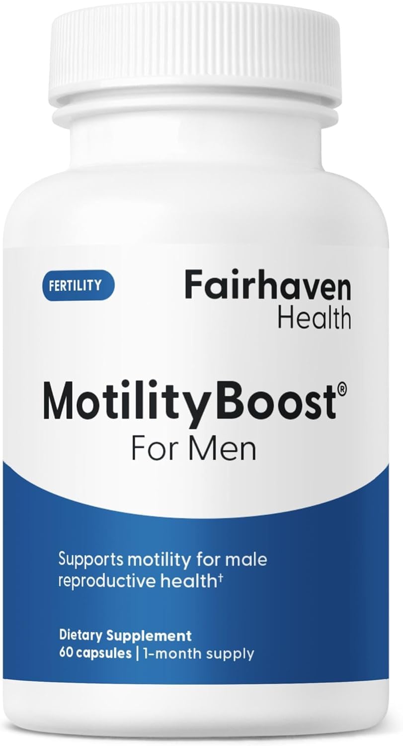 Fairhaven Health MotilityBoost: cápsulas fáciles de tomar para apoyo masculino diario.