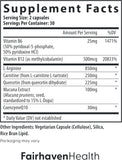 MotilityBoost ingrediente Coenzima Q10 para apoyo metabólico.