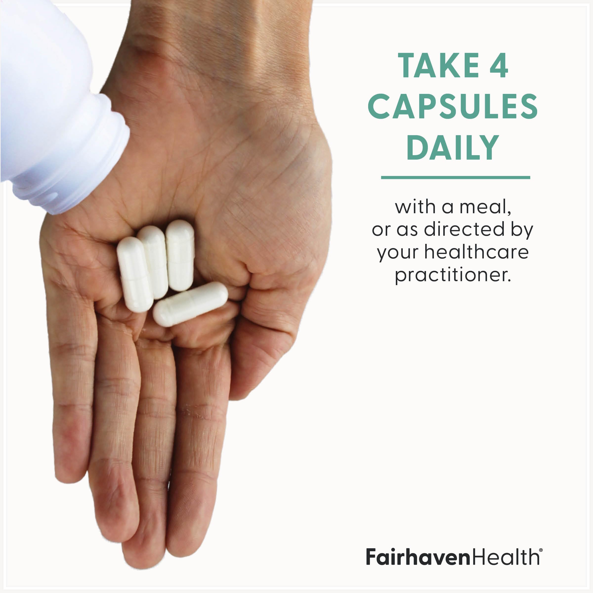Etiqueta de Fairhaven Health, Myo-Inositol y D-Chiro Inositol, destaca la proporción 40:1.