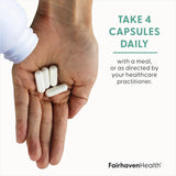 Etiqueta de Fairhaven Health, Myo-Inositol y D-Chiro Inositol, destaca la proporción 40:1.