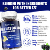 Etiqueta nutricional de las gomitas Fajeckma Melatonina 20 mg