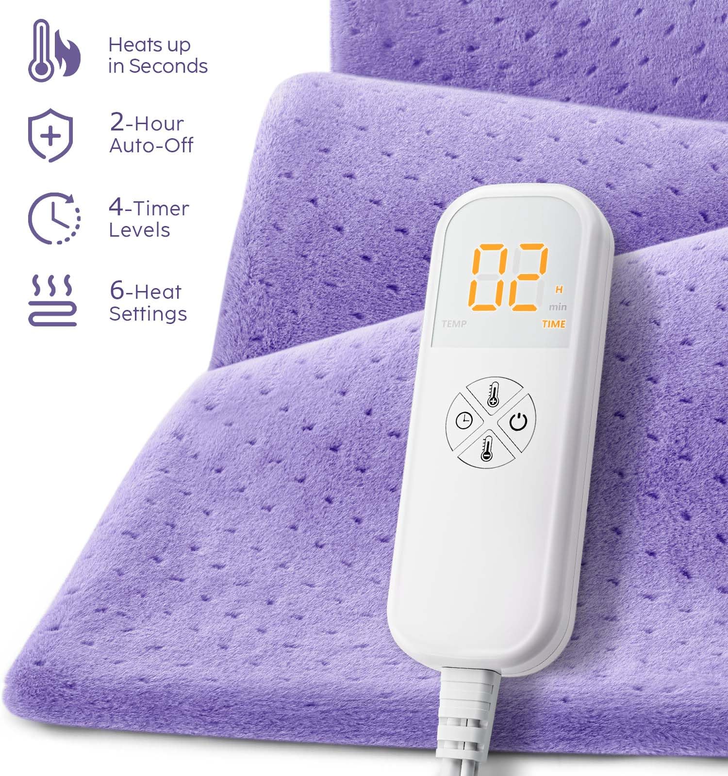 FANATATO con six niveles de calor para ajustar la intensidad.