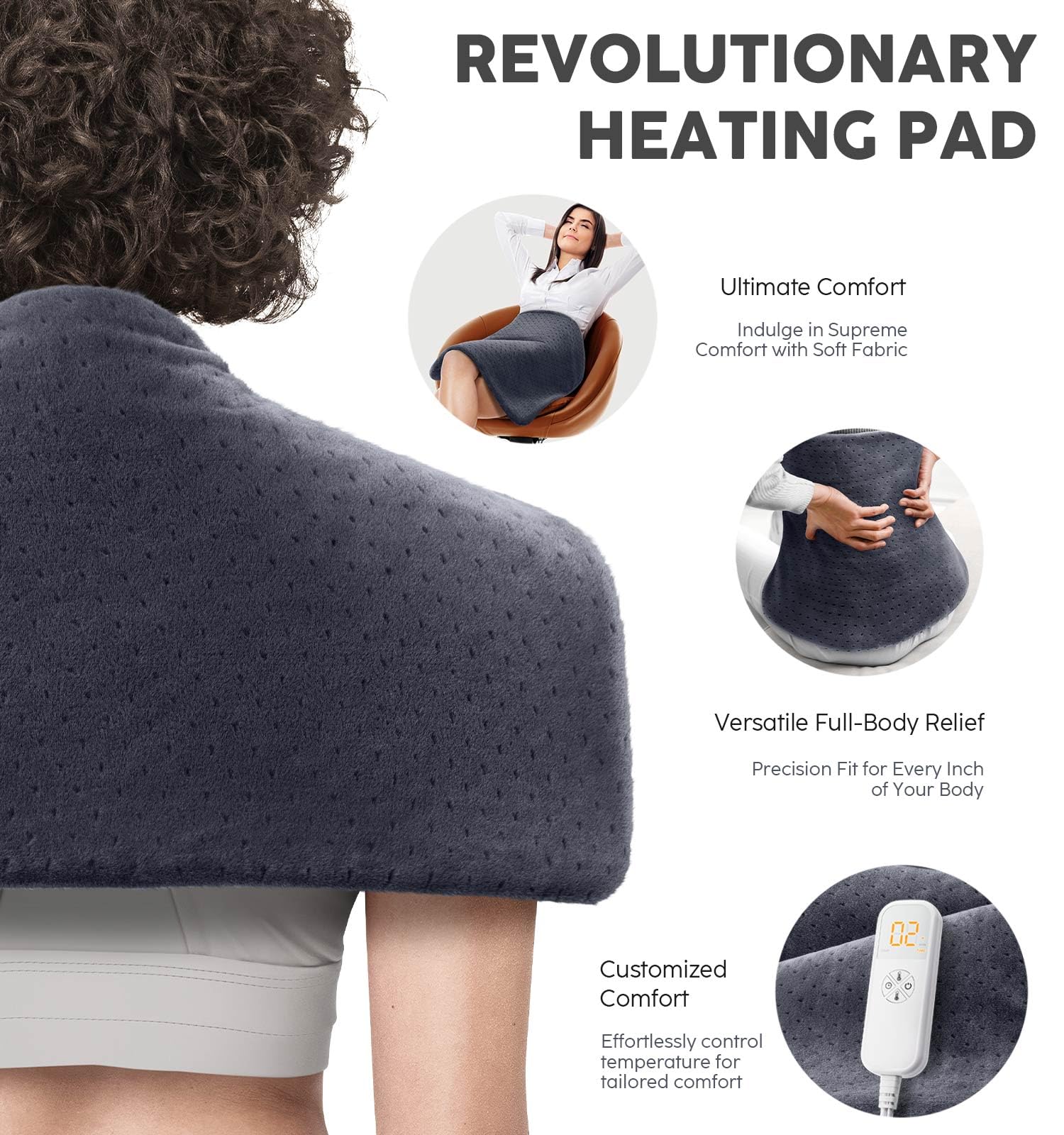 Fanatato: calor para cuello y hombros, relajación focalizada para la tensión.