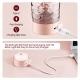 Batidora FANS-ONE 24oz rosa, mezcla profunda en 100 segundos para batidos cremosos