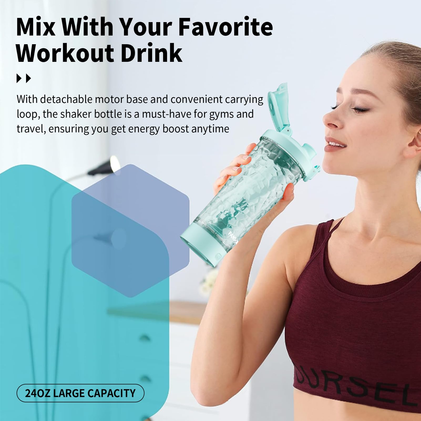 Fans-One diseño portátil perfecto para llevar al gimnasio o viaje