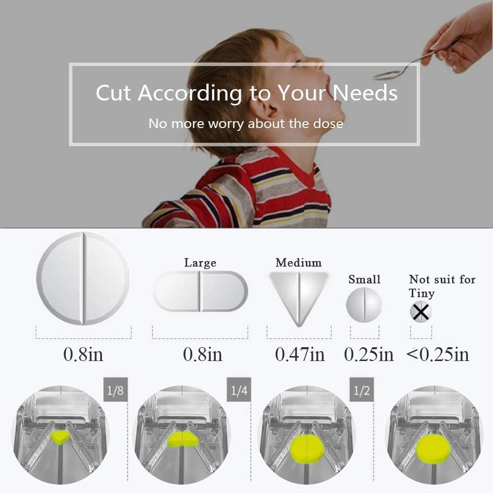 FANSTINOW cortador con 3 compartimentos para almacenar dosis