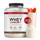 Proteína Fantastic Nutrition sin sabor en bote de 5 lb para batidos.