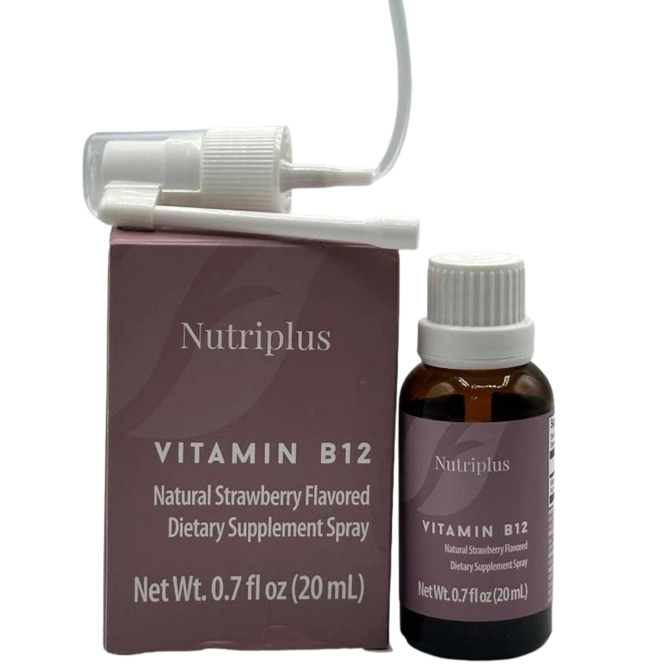 Envase de 20 ml de Farmasi Nutriplus B12 Spray listo para llevar