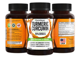 FarmHaven botella de Turmeric Curcumin con etiqueta clara.