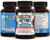 FarmHaven Enzimas Digestivas: etiqueta informativa con ingredientes y beneficios