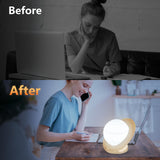 Detalle del diseño Saturno de Farride con iluminación envolvente de 360 grados.