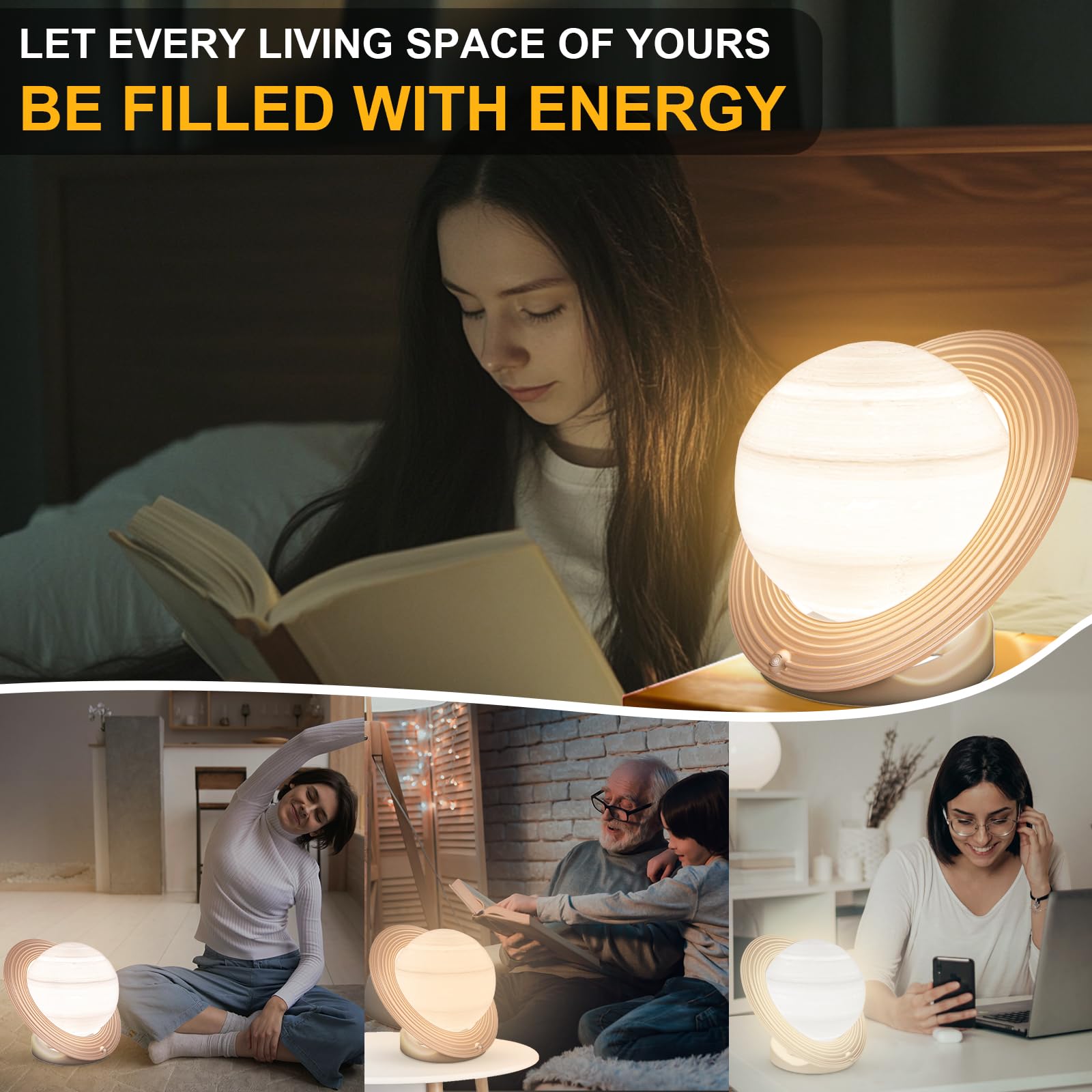 Farride luminaria libre de UV 10000 lux para bienestar diario.