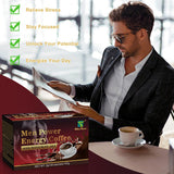 FARWIX hombre tomando café energizante para enfoque y rendimiento.