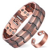 Brazalete Fashtour de cobre con imanes para apoyo energético diario.