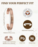 Pulsera de cobre con diseño vintage Fashtour, complemento elegante para cualquier atuendo.