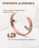Pulsera hipoalergénica de cobre Fashtour, libre de níquel para uso prolongado.