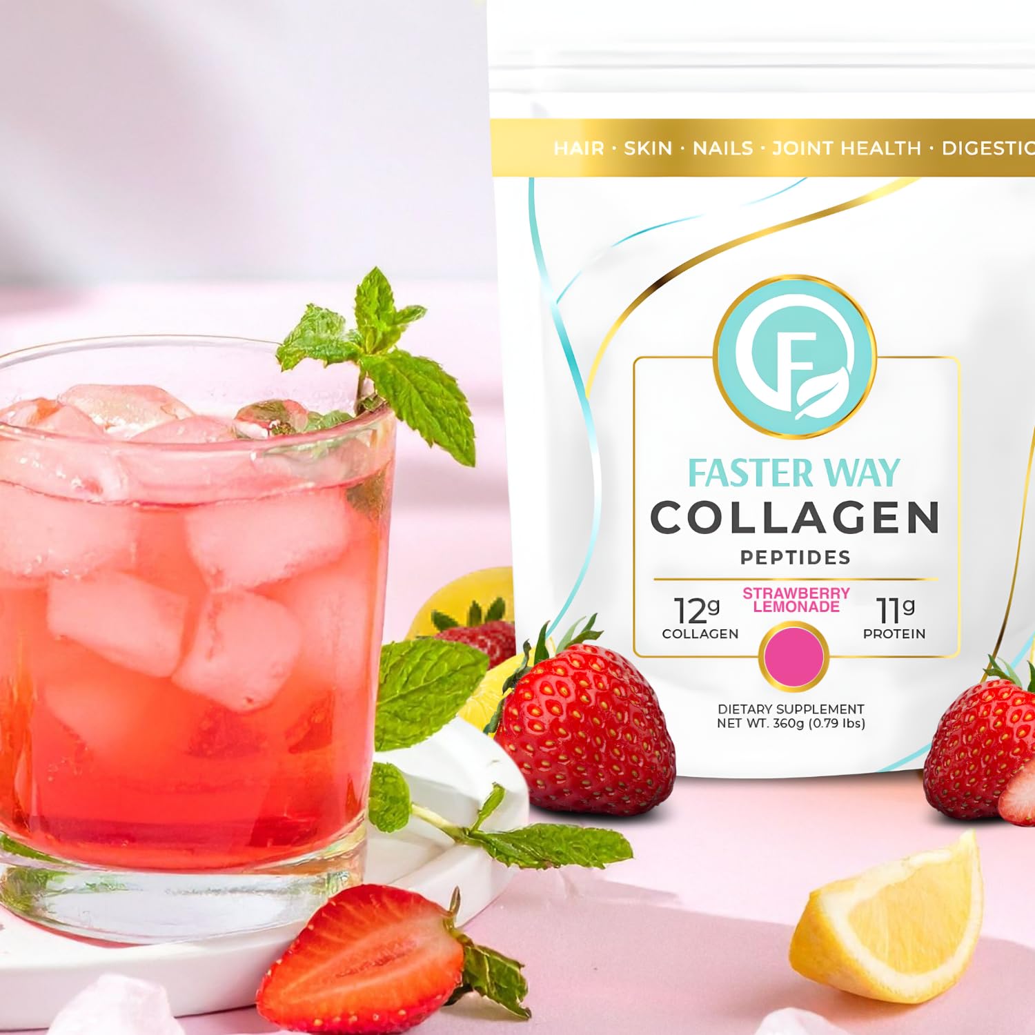 FASTer Way Envase de 30 porciones, pureza y transparencia