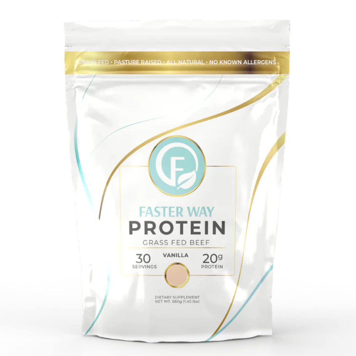 Proteína FASTer Way Vanilla en bote para empezar el día