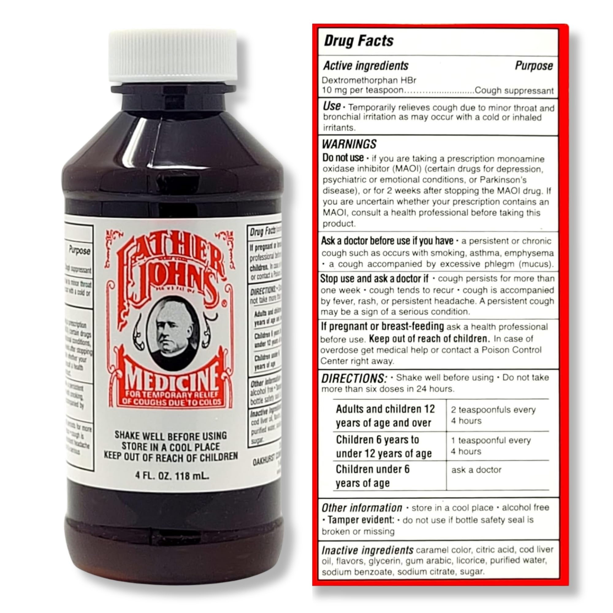 Logo de Father John’s para confianza de marca.