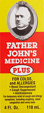 Etiqueta de Father John’s Plus Líquido con sabor agradable.