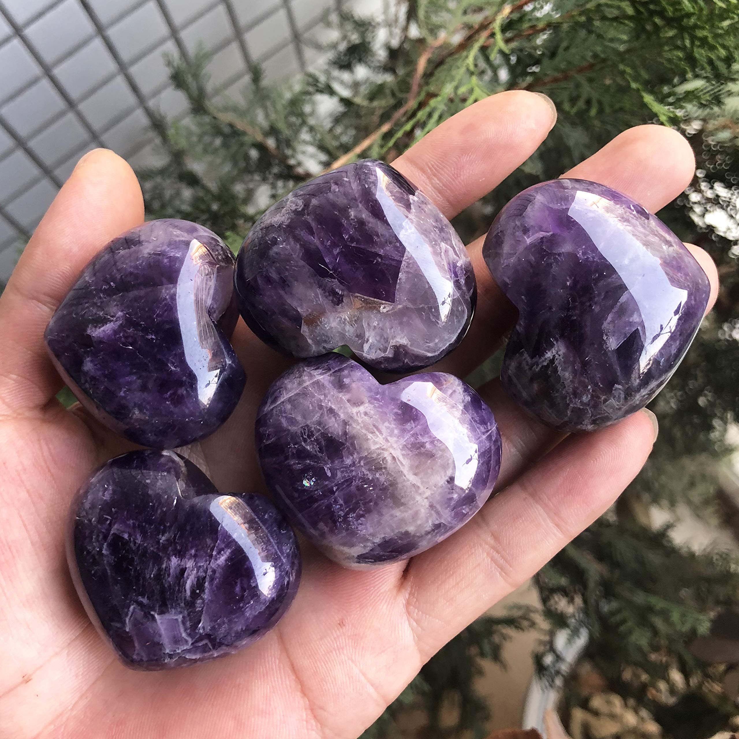 Favoramulet amatista-uso en bolsillo, práctico para llevar en cualquier momento