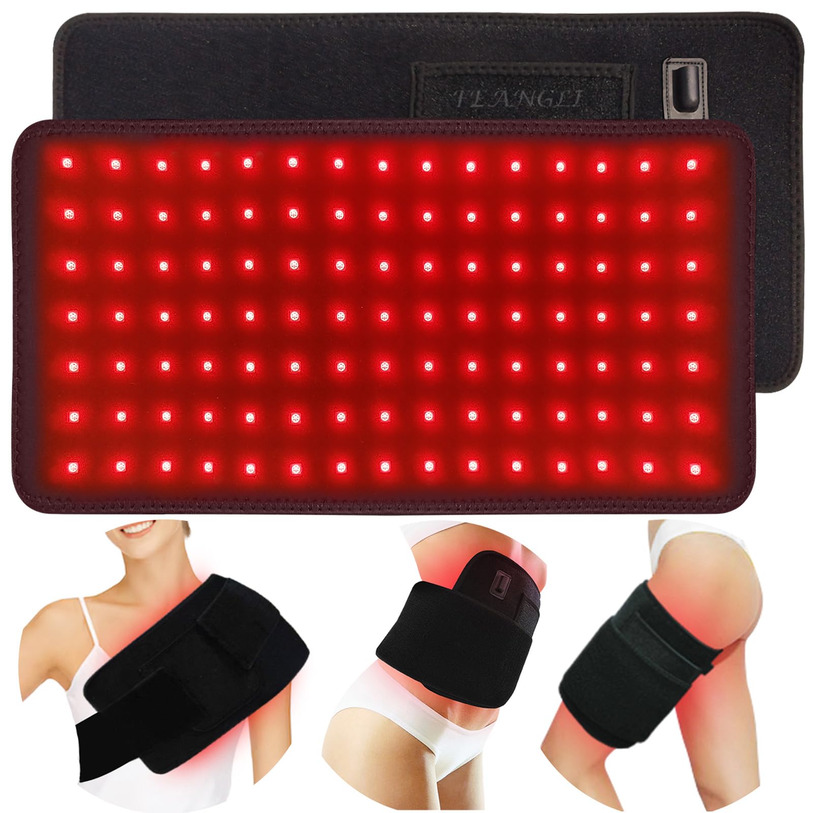 feangli almohadilla terapia luz roja infrarroja cuerpo: relaja tensiones y mejora la comodidad.