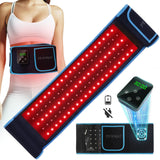 feangli cinturon terapia luz roja 660-850 frente, ajuste ergonómico para espalda