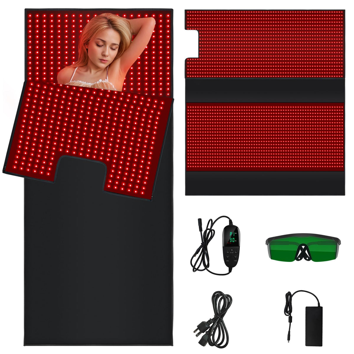 feangli manta terapia luz roja para cuerpo entero, mejora circulación y relajación muscular