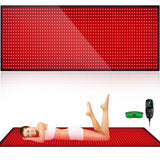 Manta Feangli de terapia con luz roja cubre todo el cuerpo para relajación diaria.