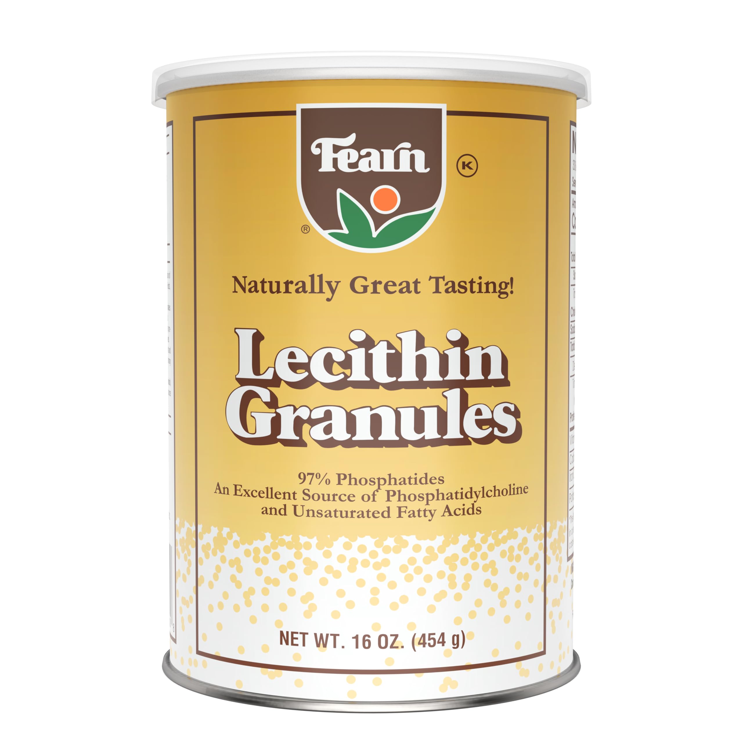 Fearn Lecitina de soja en gránulos emulsiona grasas para una textura más suave.