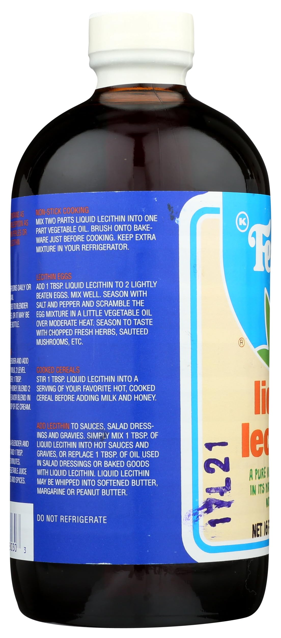Frasco estable y transparente para almacenar en cocina.